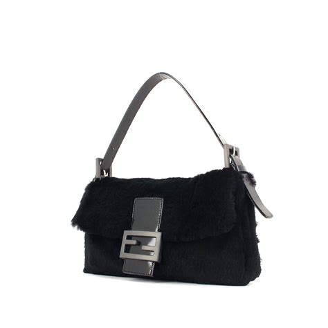 borsa fendi baguette nera